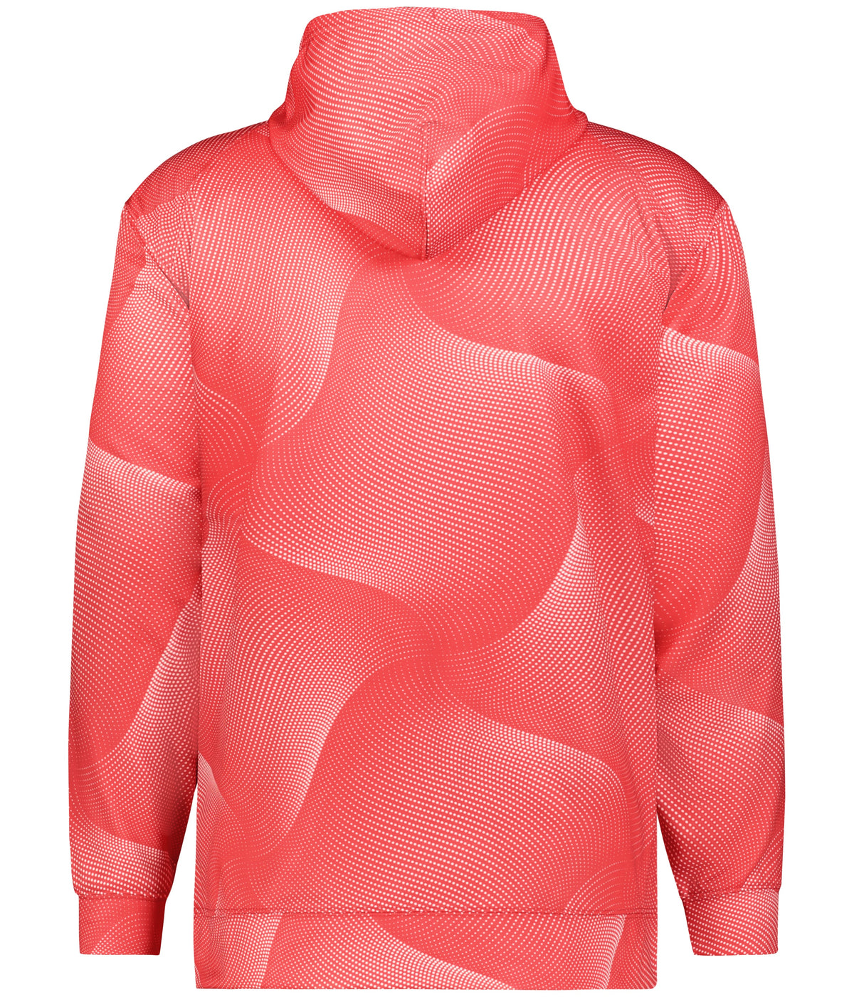 Rear View of BA RED WARP YOUTH WARP HOODIE