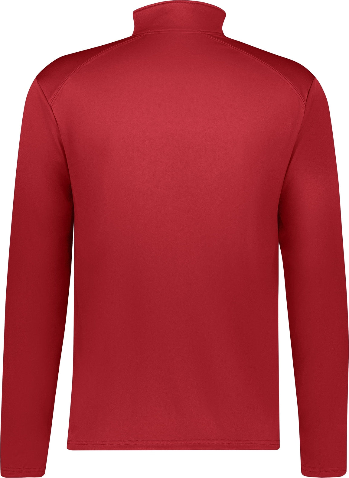 Rear View of BA RED/GRAPHITE B-CORE 1/4 ZIP