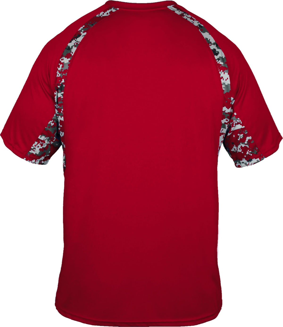 Rear View of BA RED/RED DIGITAL DIGITAL HOOK TEE
