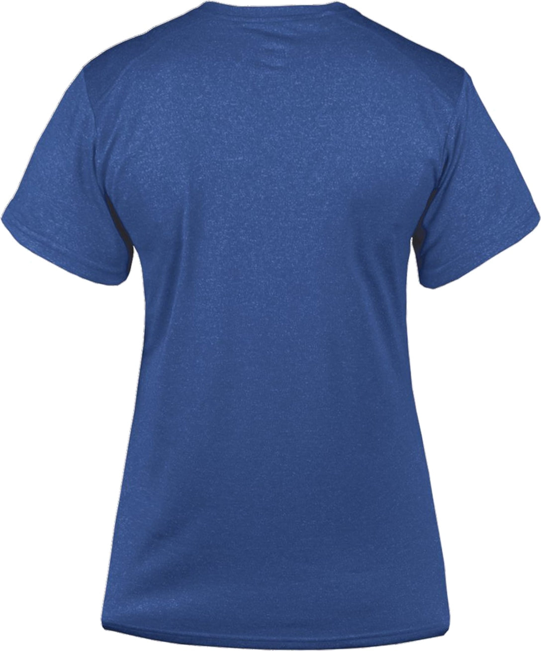 Rear View of BA ROYAL HEATHER PRO HEATHER LADIES' V-NECK TEE