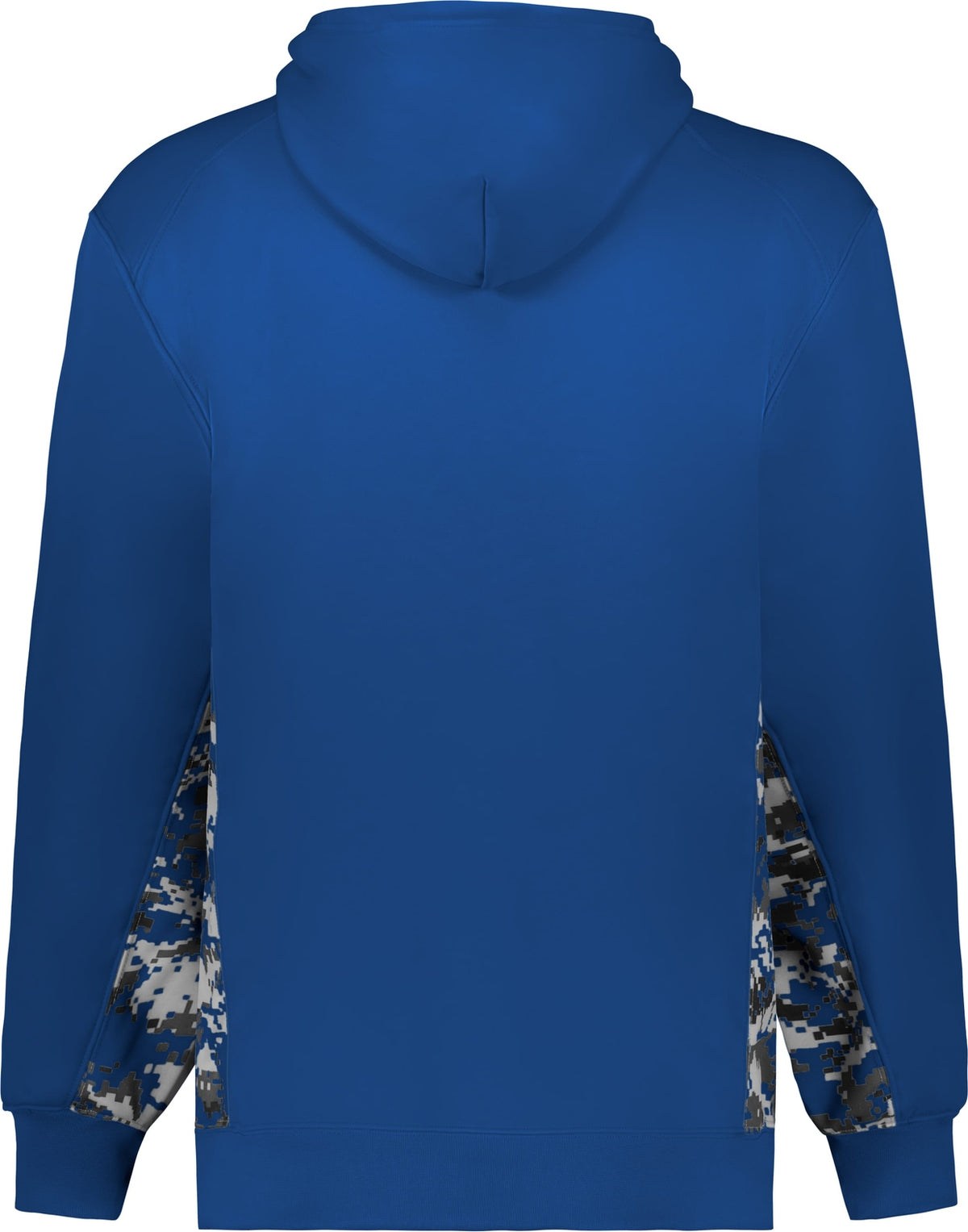 Rear View of BA ROYAL/ROYAL DIGITAL DIGITAL COLOR BLOCK HOODIE