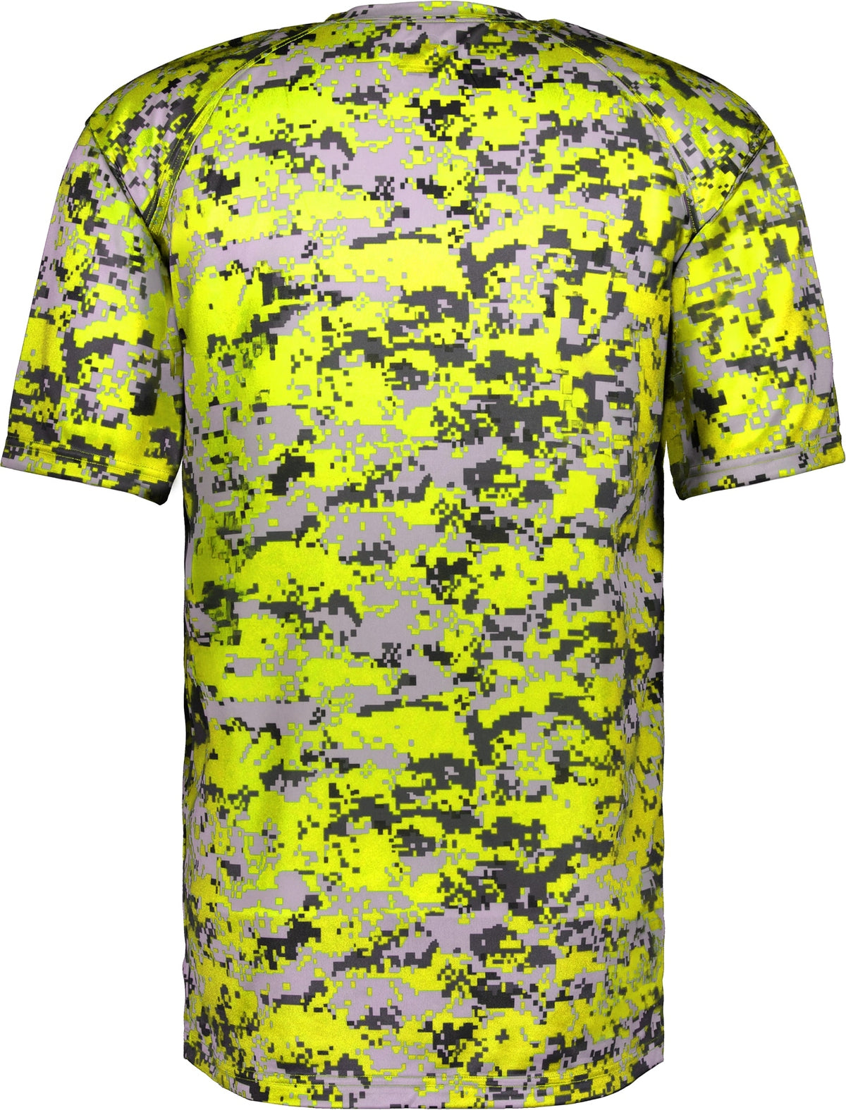 Rear View of BA SAFETY YELLOW DIGITAL DIGITAL TEE