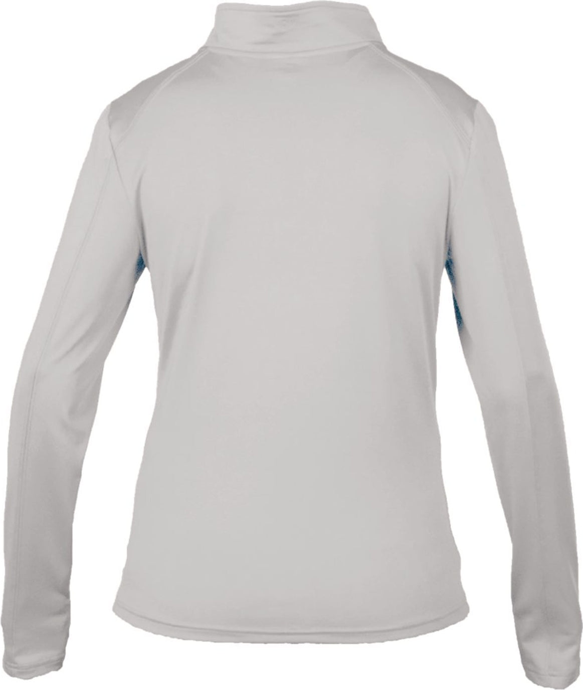 Rear View of BA SILVER 1/4 ZIP LADIES' LIGHTWEIGHT PU