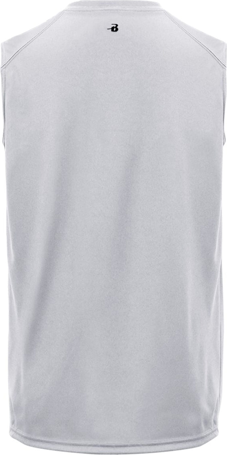 Rear View of BA SILVER B-CORE SLEEVELESS TEE
