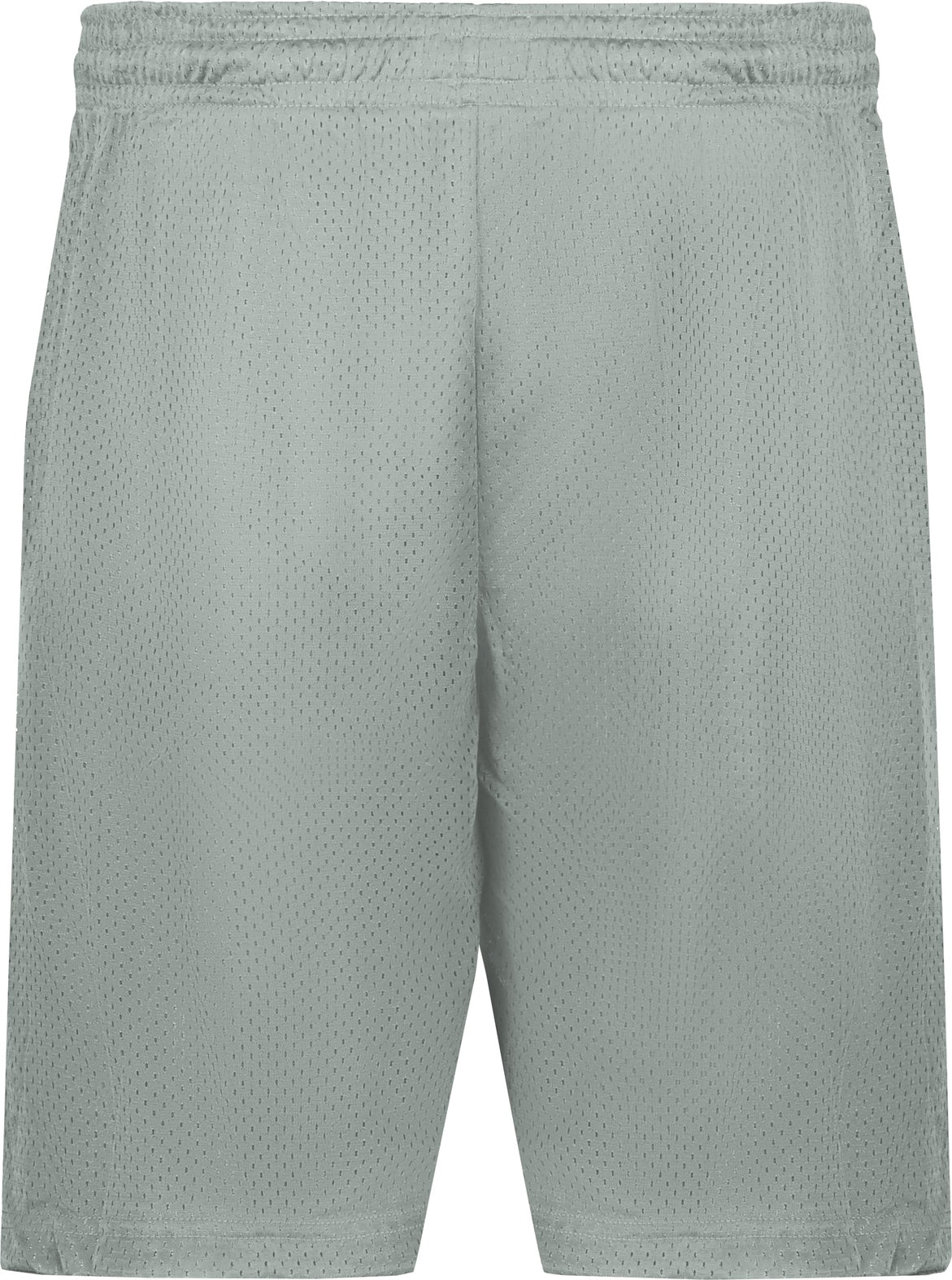 Rear View of BA SILVER MESH/TRICOT SHORT