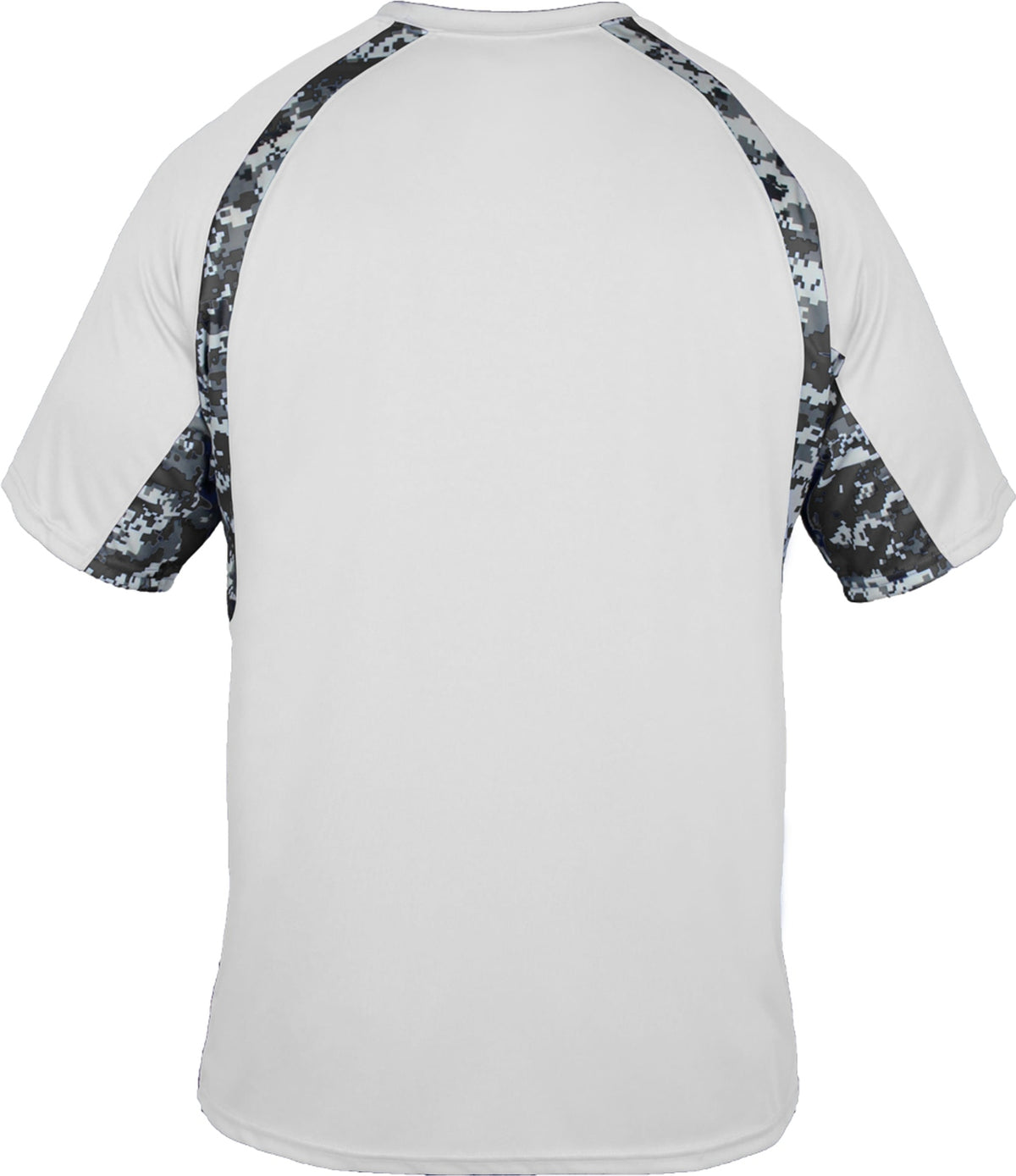 Rear View of BA WHITE/BLACK DIGITAL DIGITAL HOOK TEE