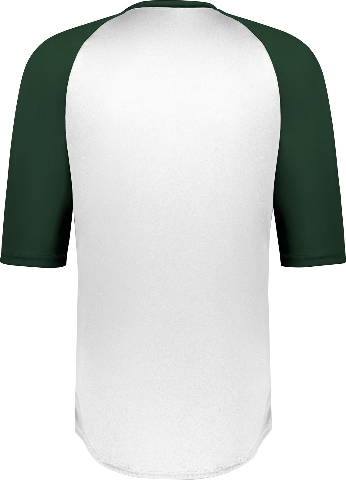 Rear View of BA WHITE/FOREST B-BASEBALL TEE