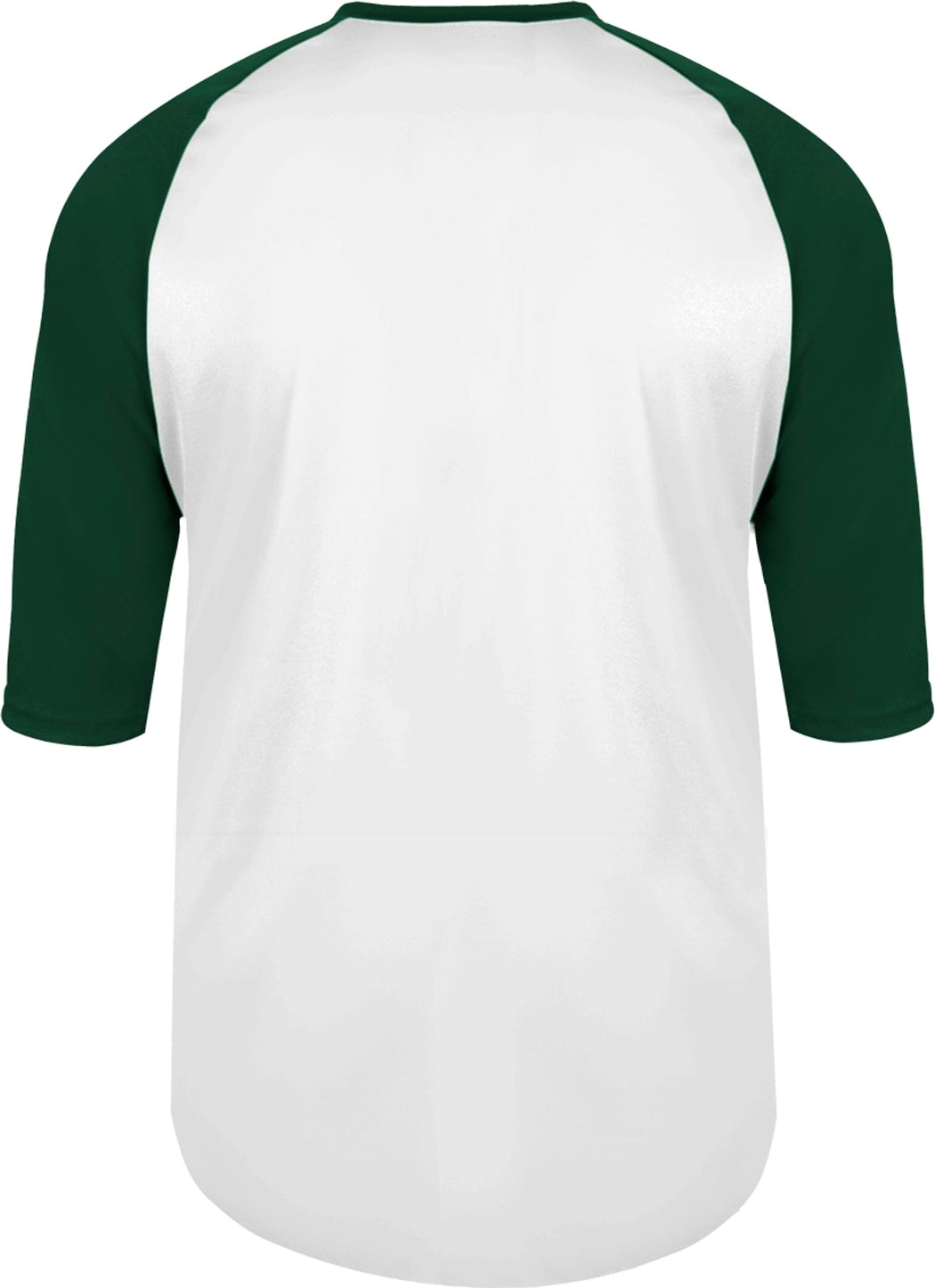 Rear View of BA WHITE/FOREST YOUTH B-BASEBALL TEE