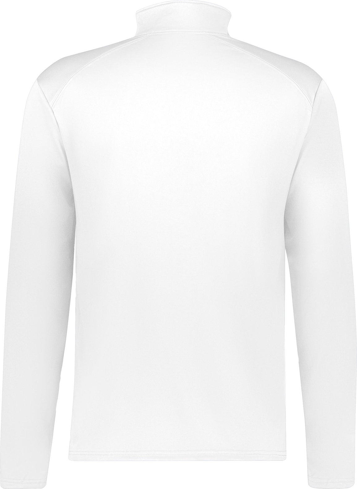 Rear View of BA WHITE/GRAPHITE B-CORE 1/4 ZIP