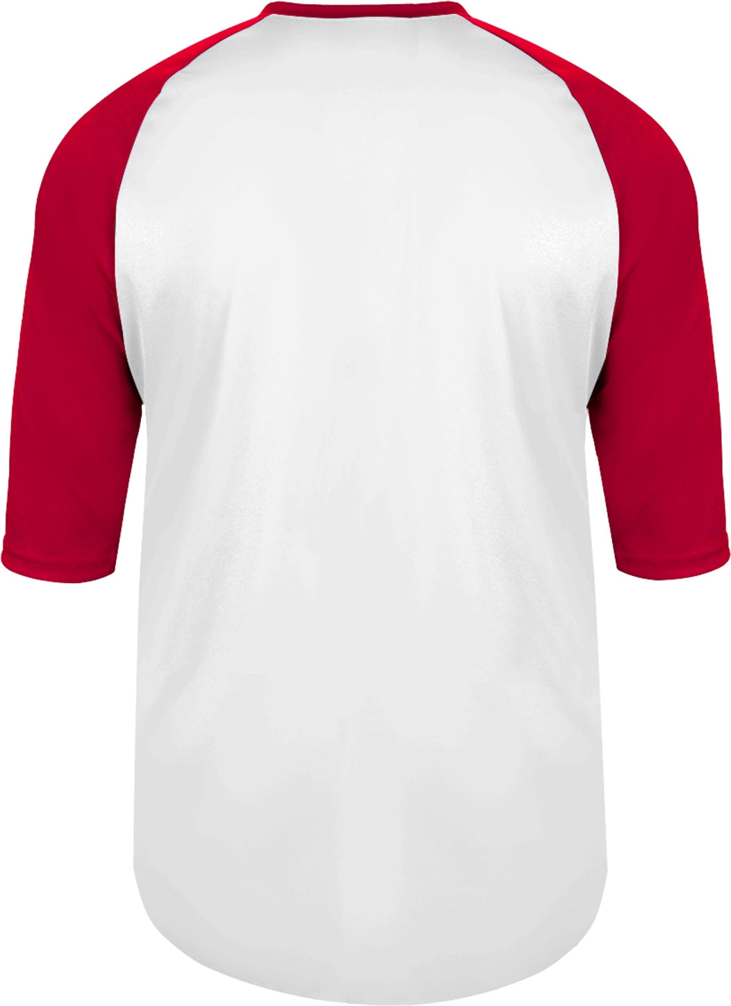 Rear View of BA WHITE/RED YOUTH B-BASEBALL TEE