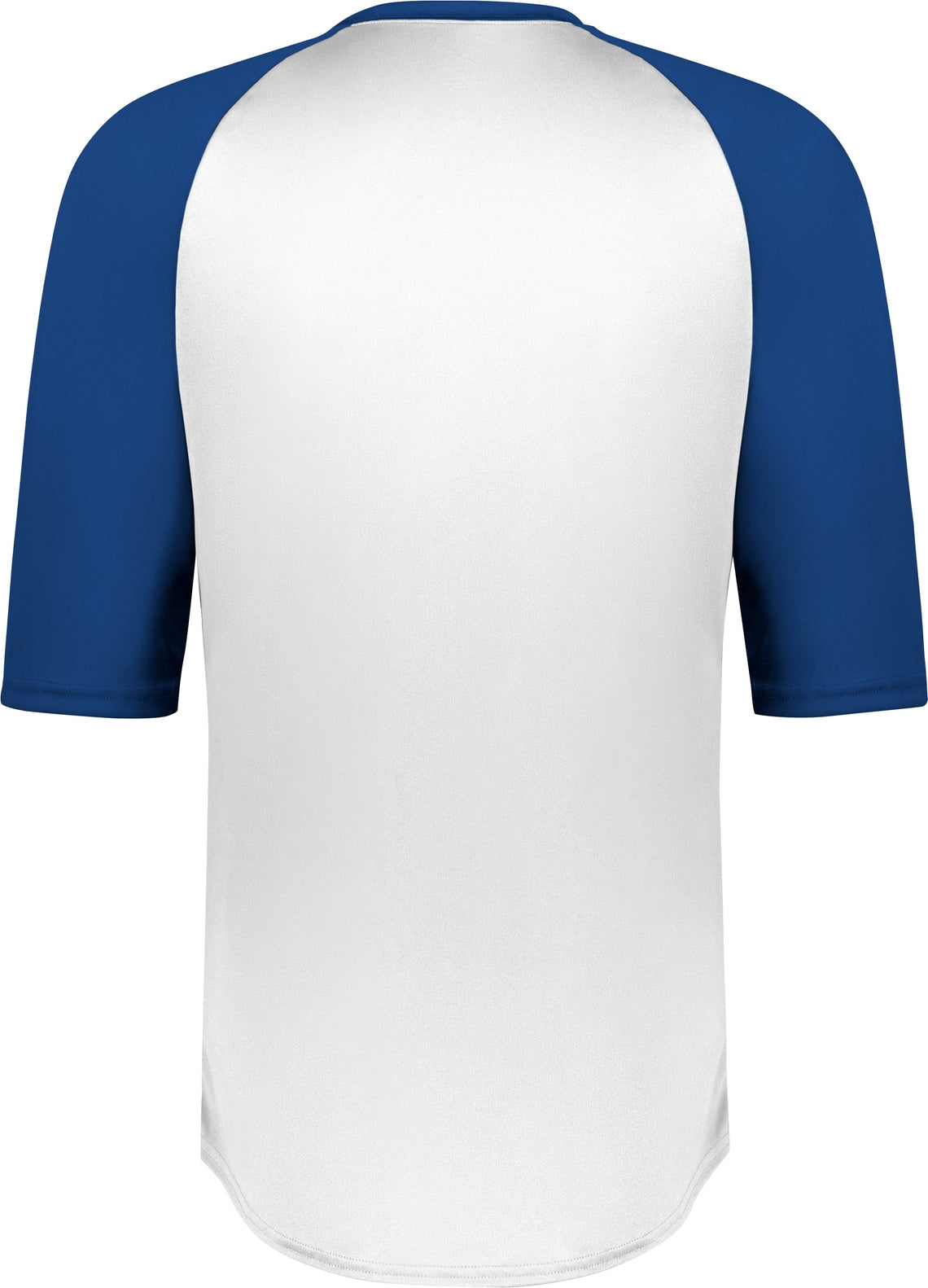 Rear View of BA WHITE/ROYAL B-BASEBALL TEE