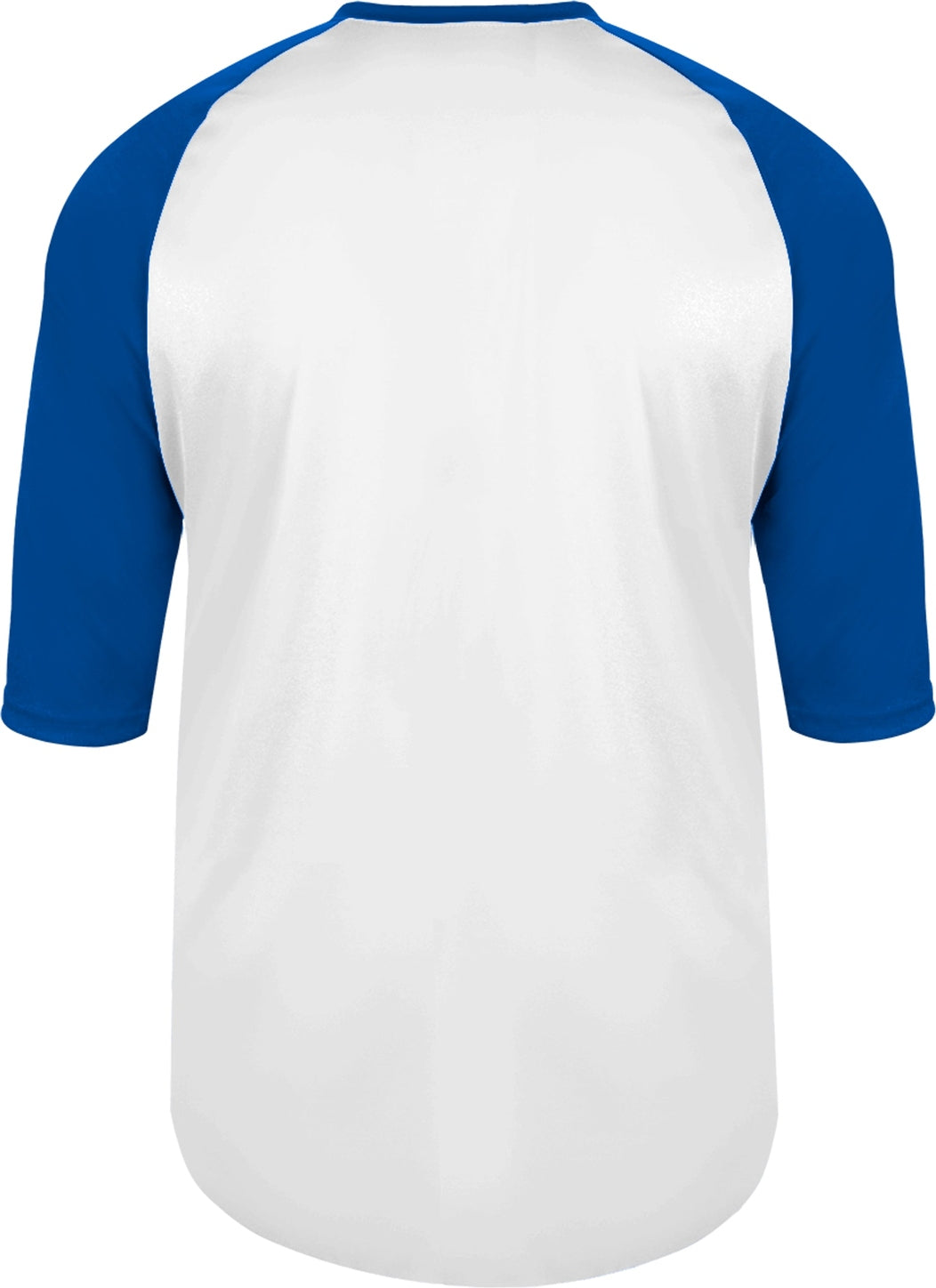 Rear View of BA WHITE/ROYAL YOUTH B-BASEBALL TEE
