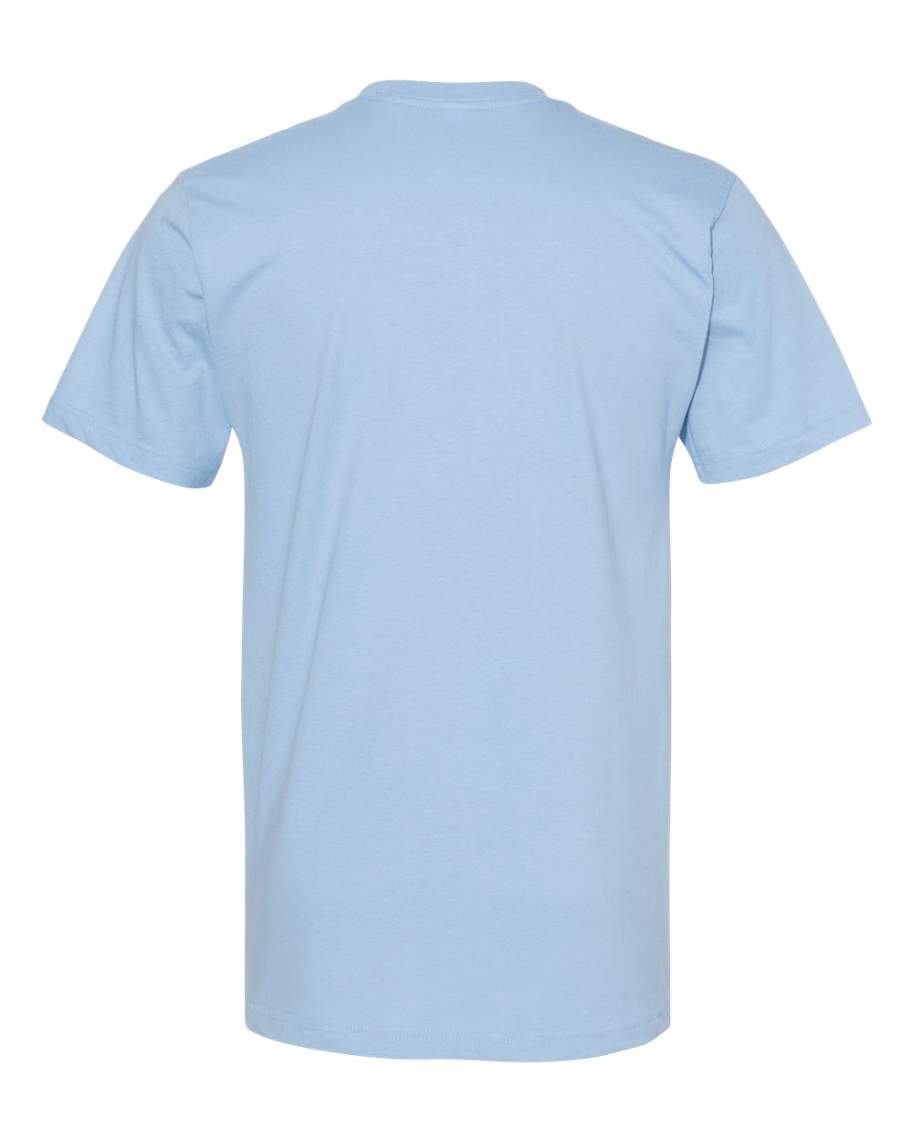 Front View of Baby Blue Fine Jersey Tee - 2001