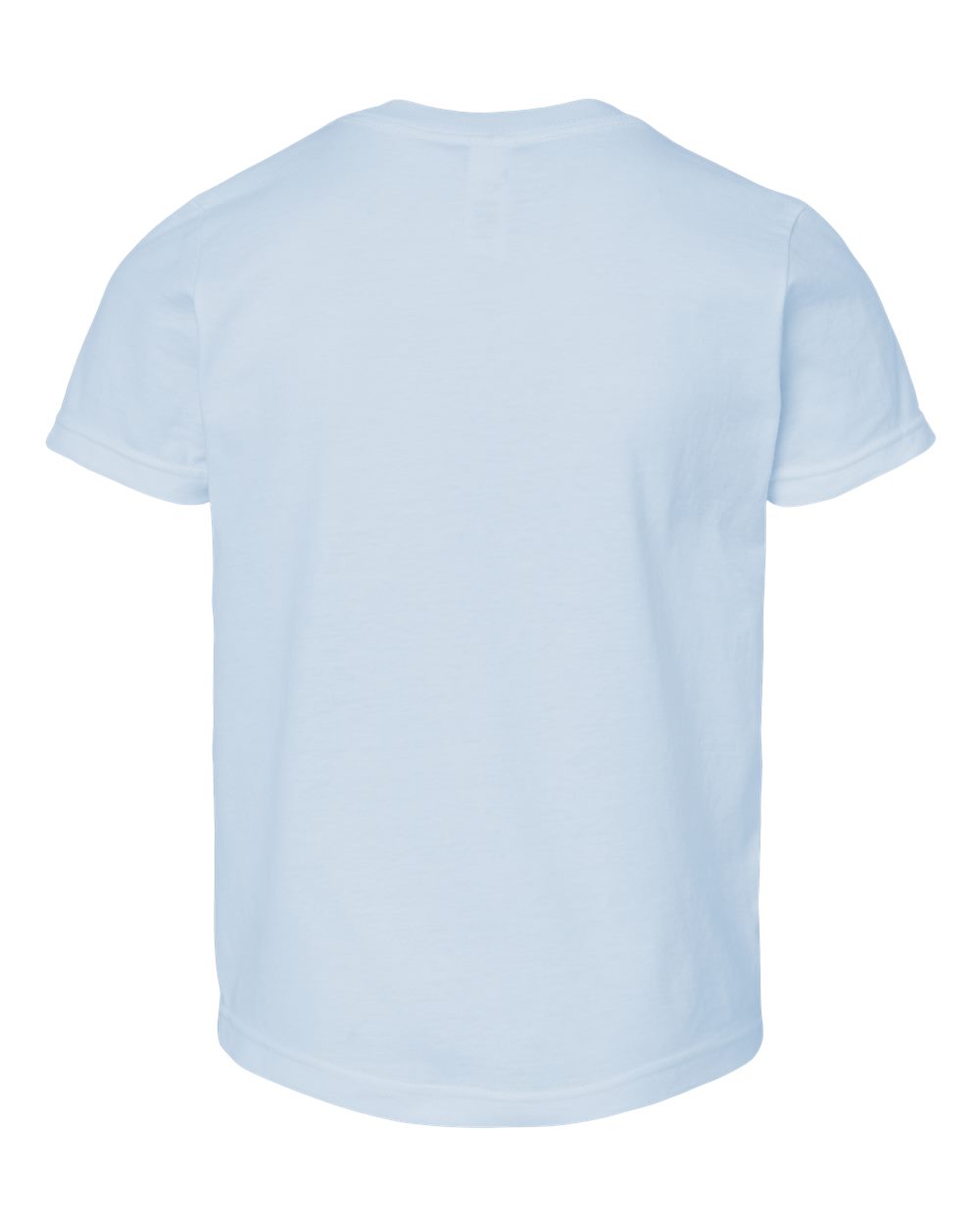 Front View of Baby Blue Youth Fine Jersey T-Shirt - 235
