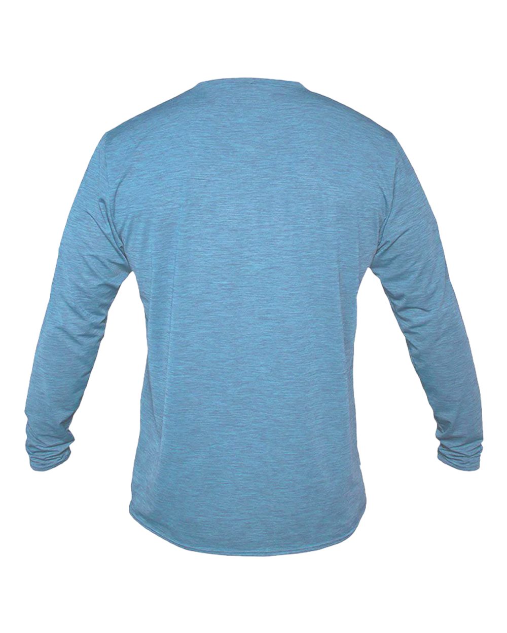 Front View of Bahama Heathered Low Pro Tech Long Sleeve T-Shirt - MVLPRL8