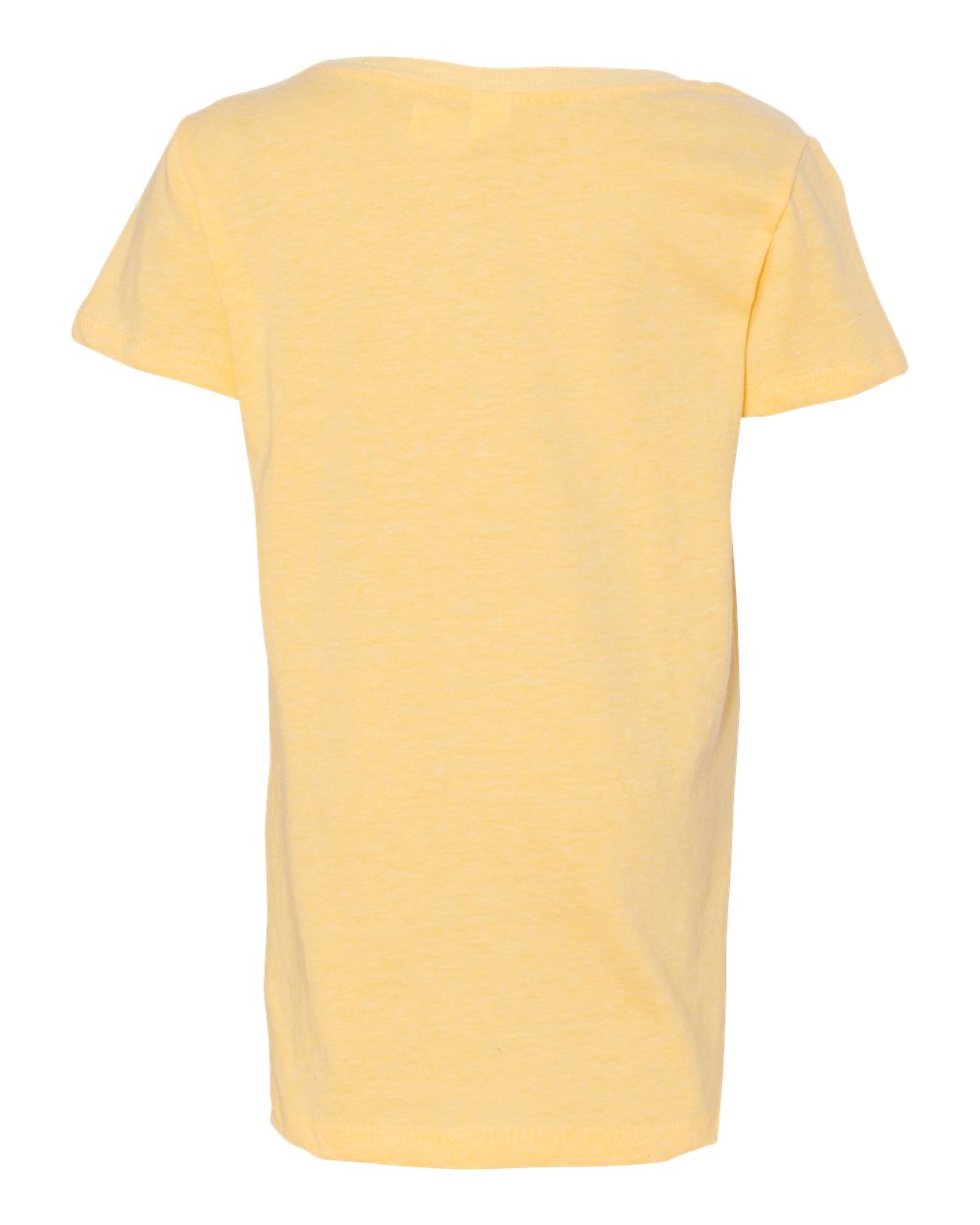 Rear View of Banana Cream Girls’ CVC Princess T-Shirt - 3712