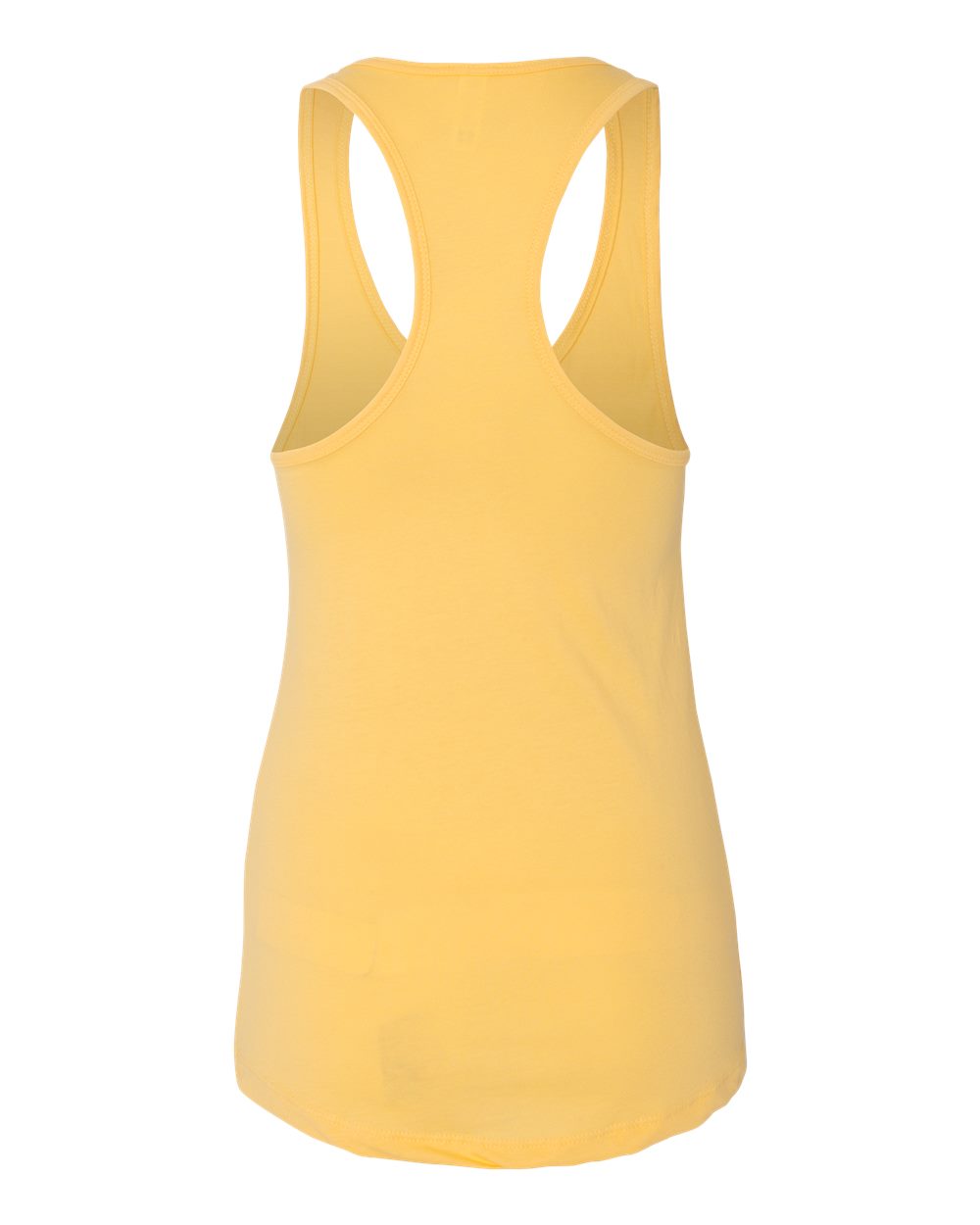 Front View of Banana Cream Women's Ideal Racerback Tank - 1533