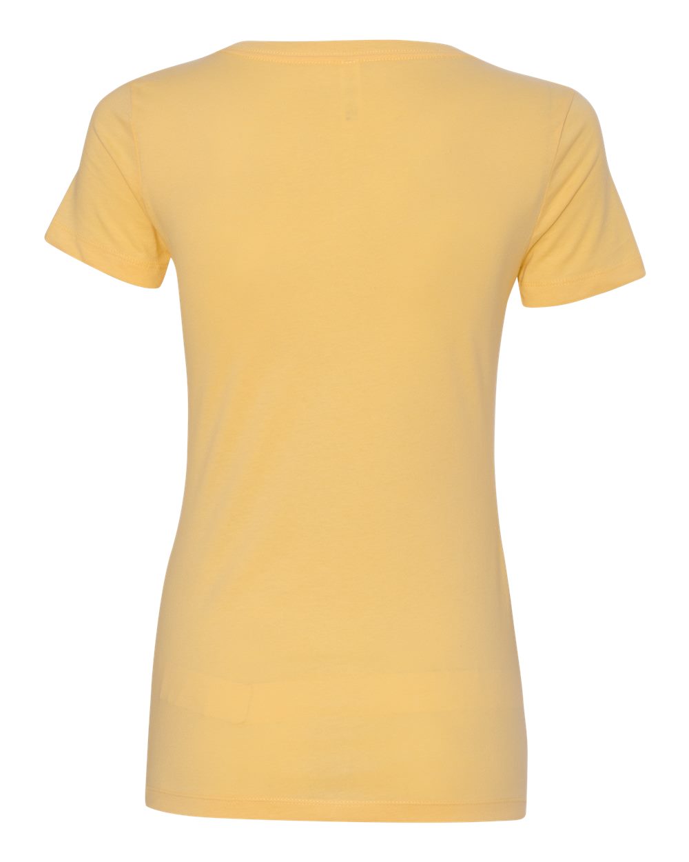 Rear View of Banana Cream Women&#39;s Ideal V-Neck T-Shirt - 1540