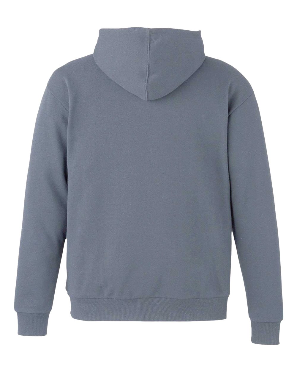 Rear View of Basalt Grey Unisex Reclaimist Hooded Sweatshirt - EC5300