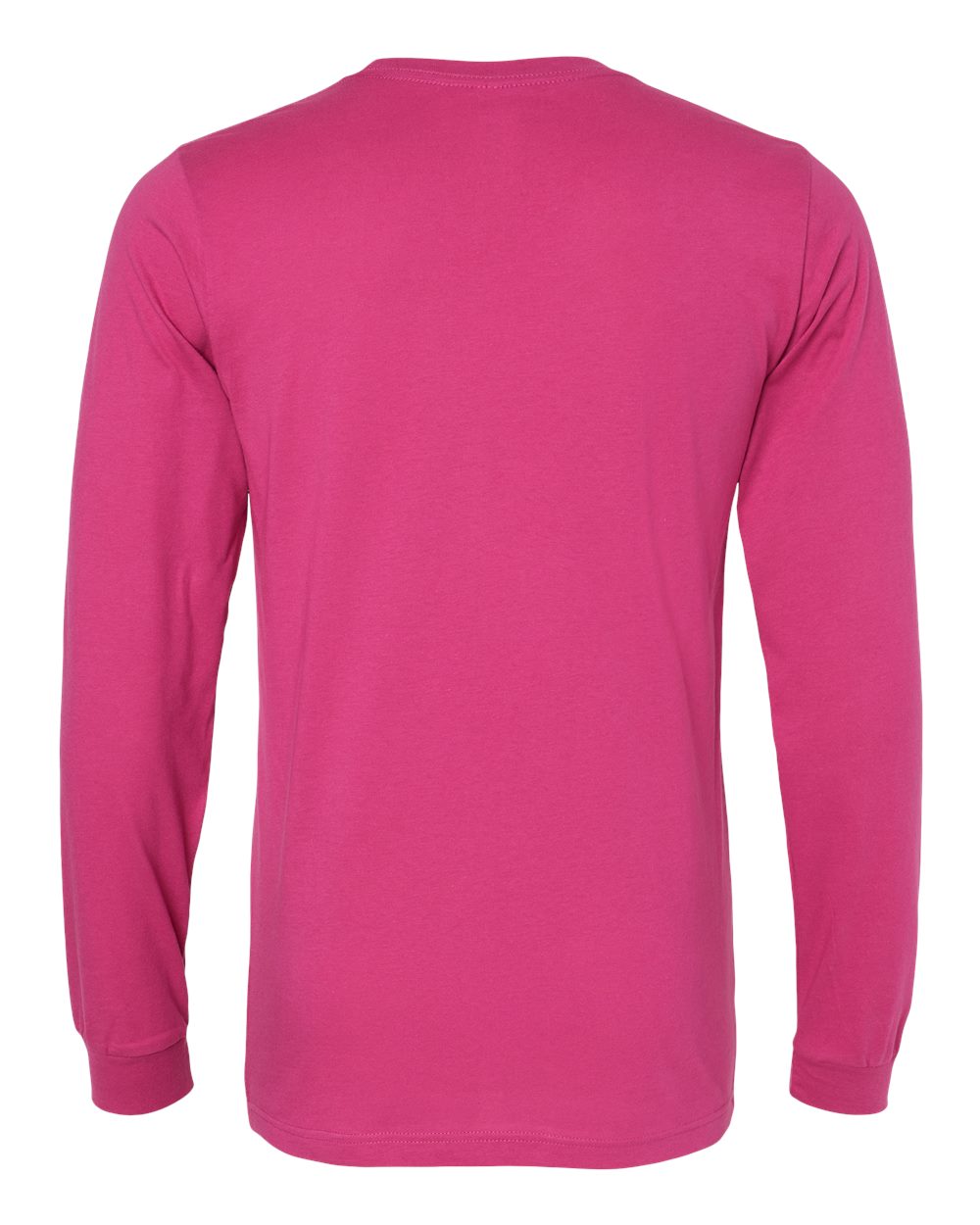 Front View of Berry Jersey Long Sleeve Tee - 3501
