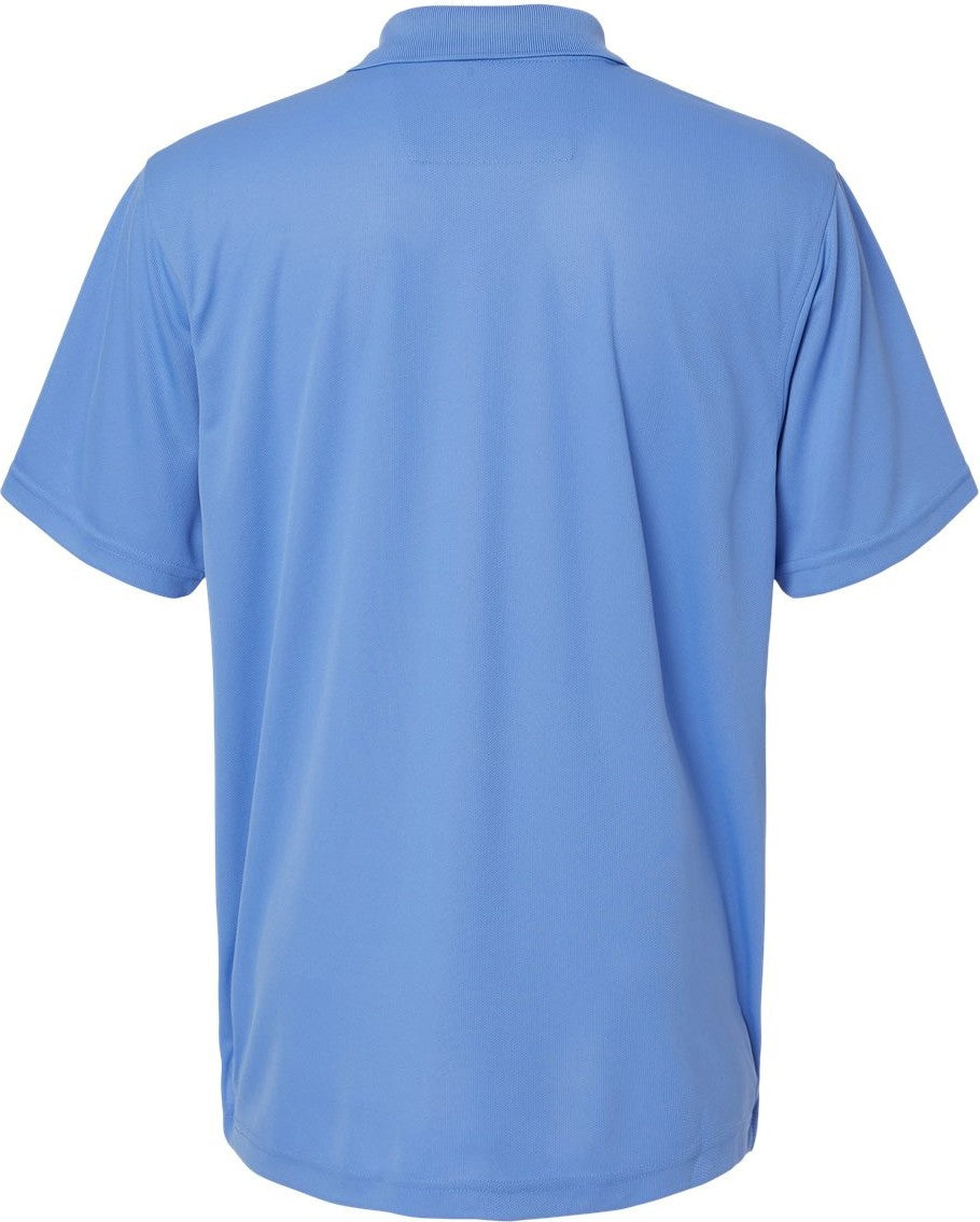 Rear View of Bimini Blue Saratoga Performance Mini Mesh Polo - 100