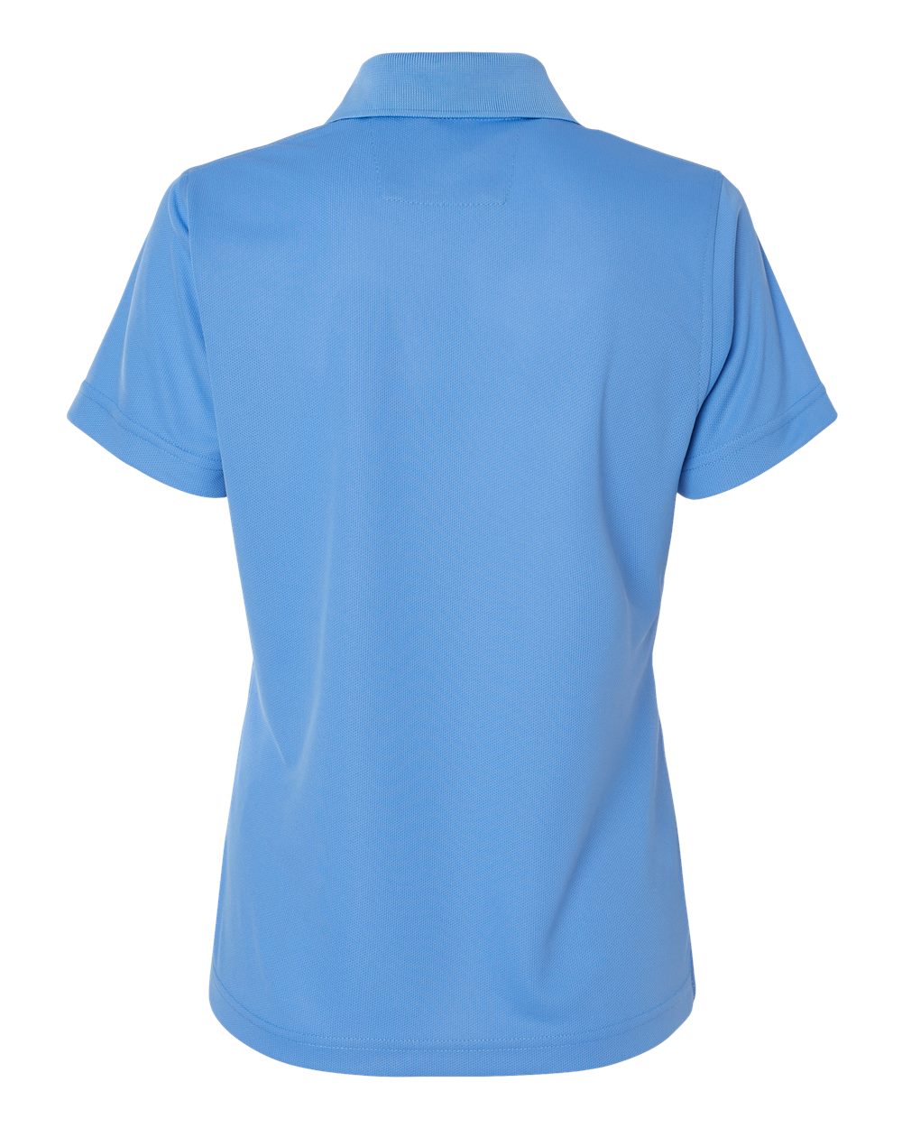 Front View of Bimini Blue Women's Saratoga Performance Mini Mesh Polo - 104