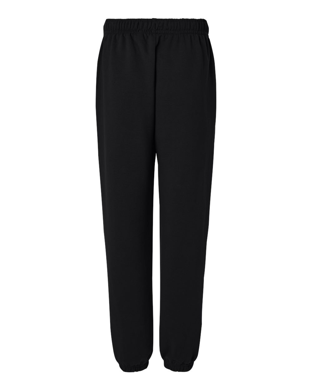 Front View of Black 10 oz. Heavyweight Sweatpants - 4737