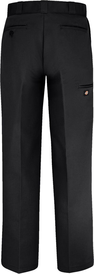 Front View of Black - 30I Double Knee Work Pants - Odd Sizes - 8528ODD