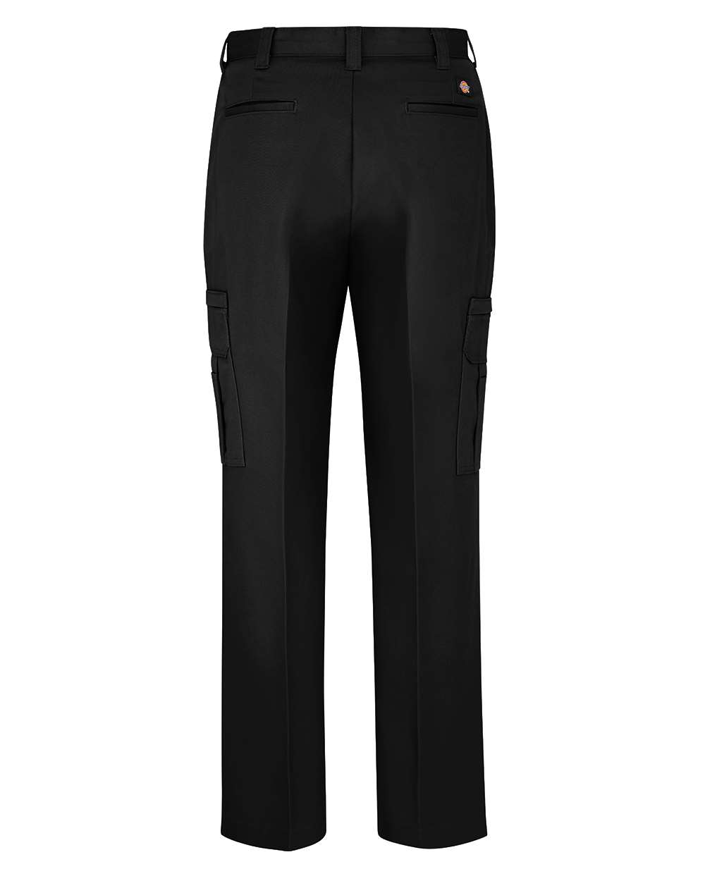 Front View of Black - 30I Industrial Cotton Cargo Pants - LP39