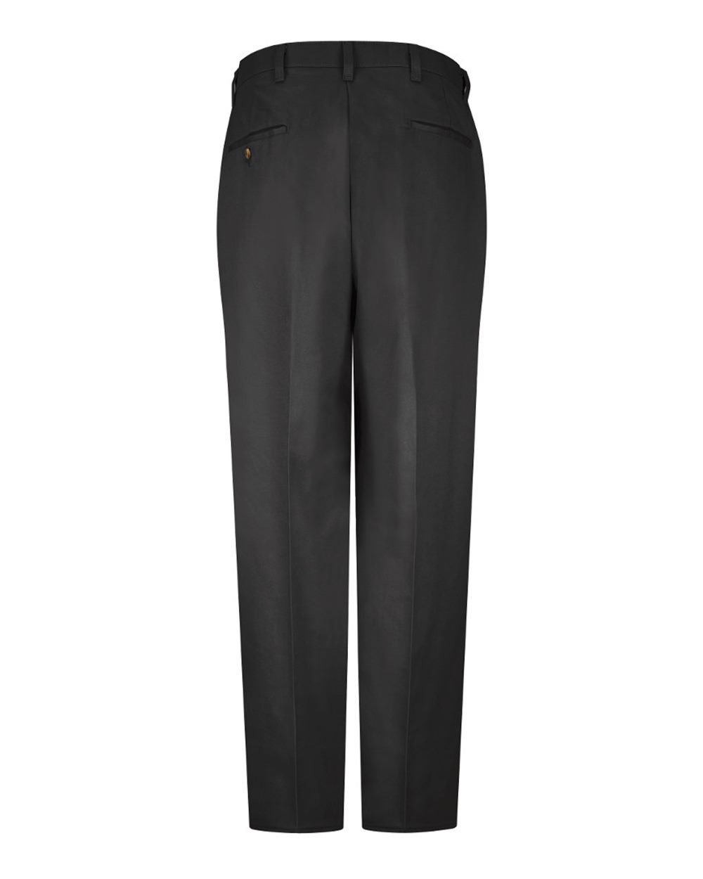 Black - 32I Plain Front Casual Cotton Pants - PC44