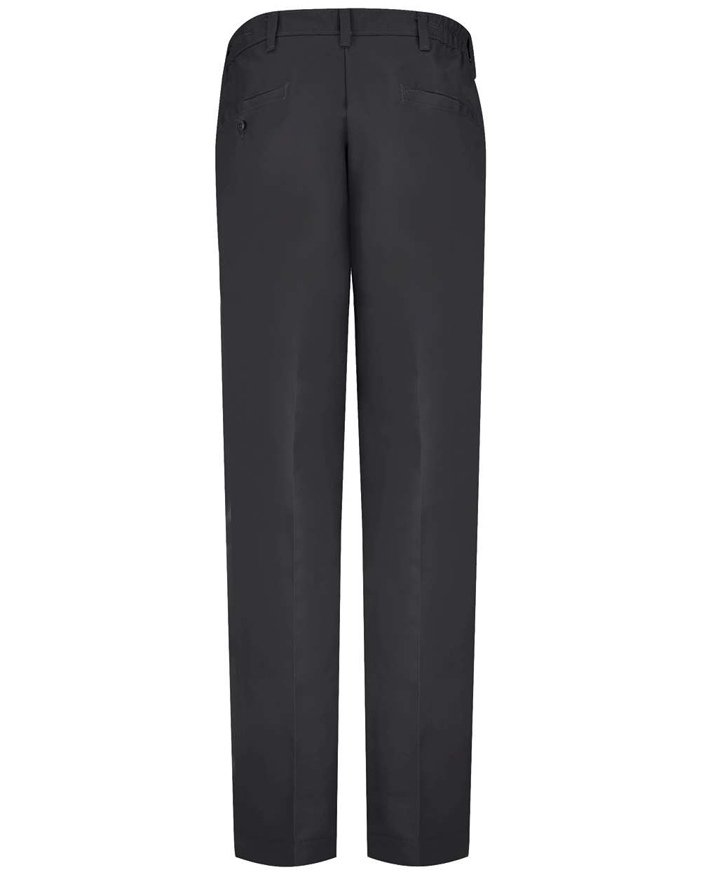 Front View of Black - 36 Unhemmed Elastic Insert Work Pants - PT60