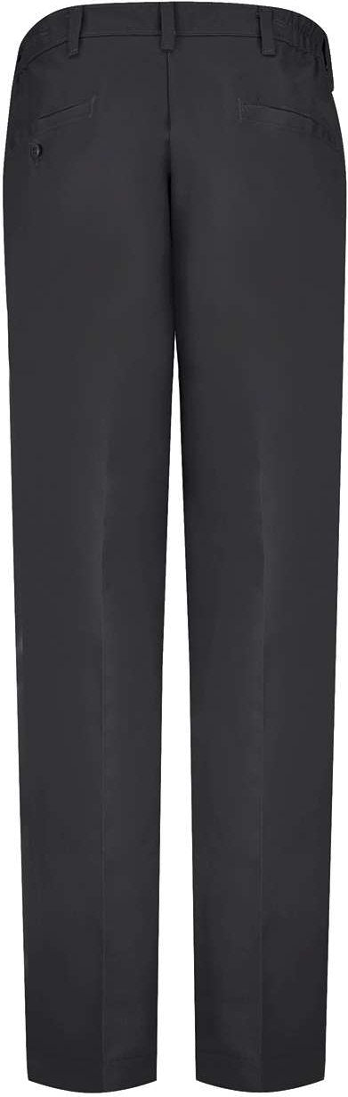 Front View of Black - 37 Unhemmed Elastic Insert Work Pants - PT60