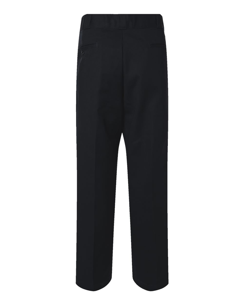 Front View of Black - 37 Unhemmed Industrial 874® Work Pants - Extended Sizes - P874EXT