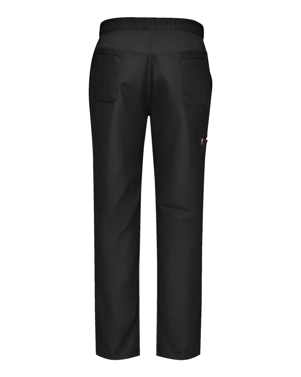 Front View of Black Airflow Chef Pants - 0P4M