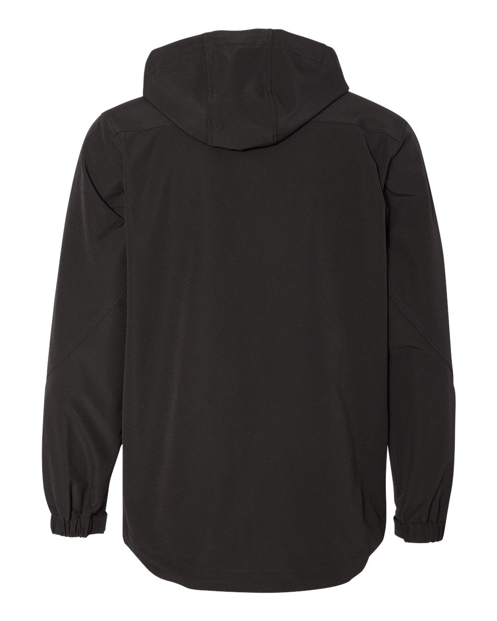 Front View of Black Apex Soft Shell Hooded Jacket - 5310