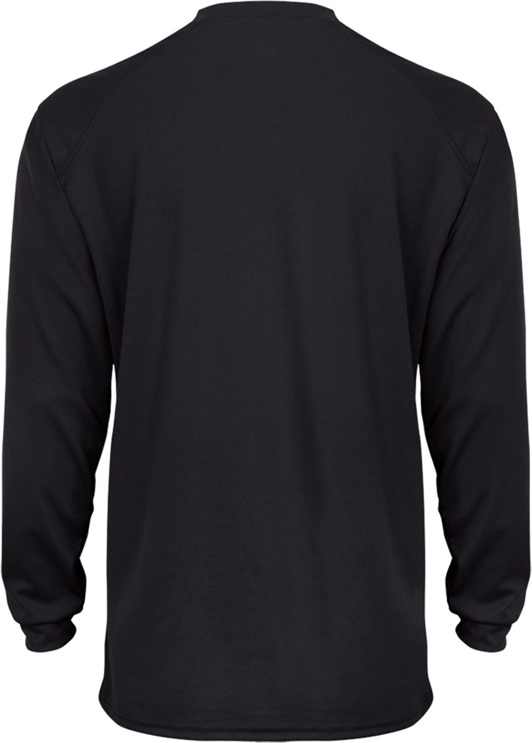 Rear View of BLACK B-TECH L/S TEE