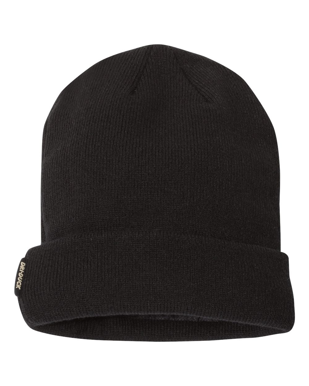 Front View of Black Basecamp Performance Cuffed Beanie - 3562