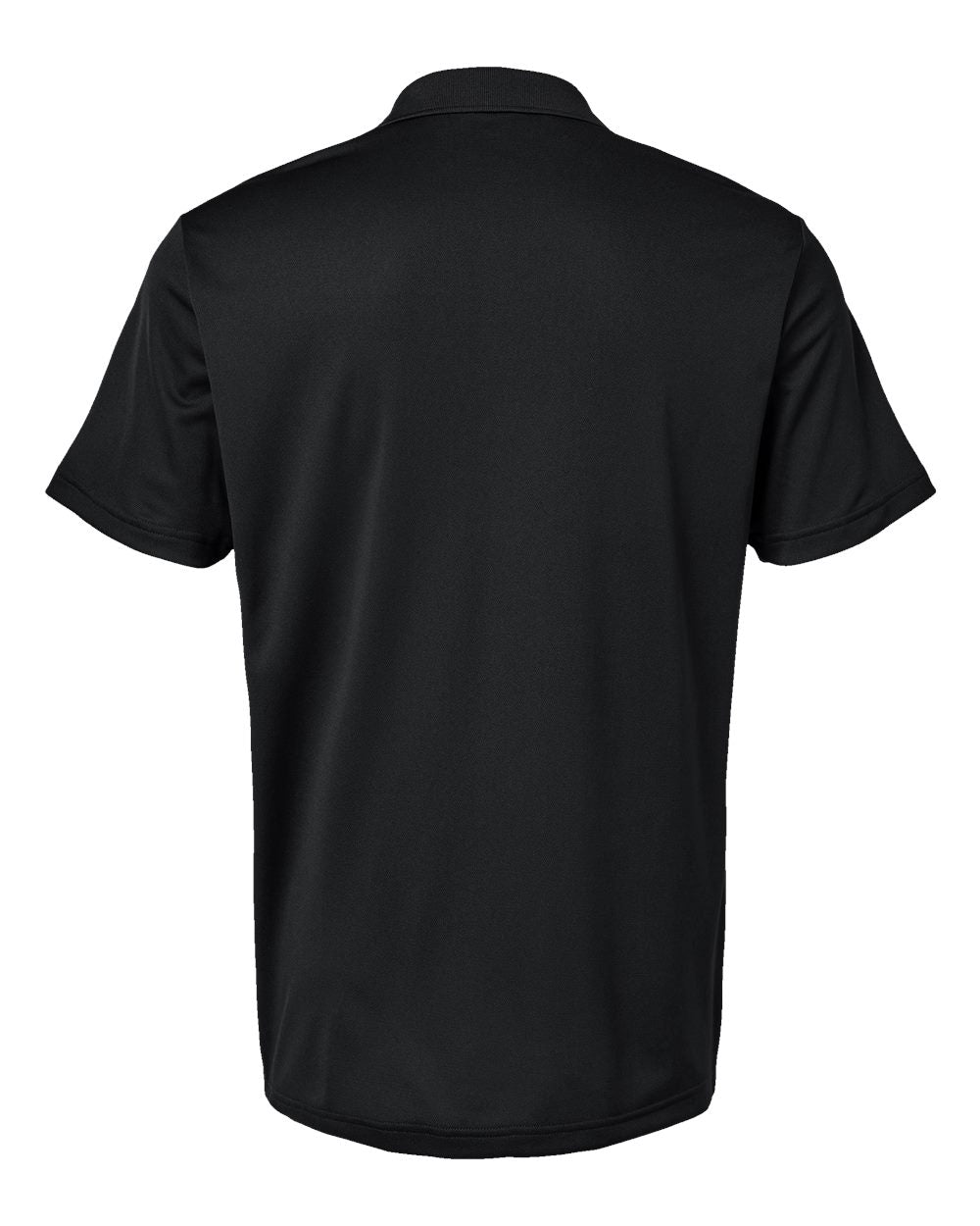 Rear View of Black Basic Sport Polo - A430 plain
