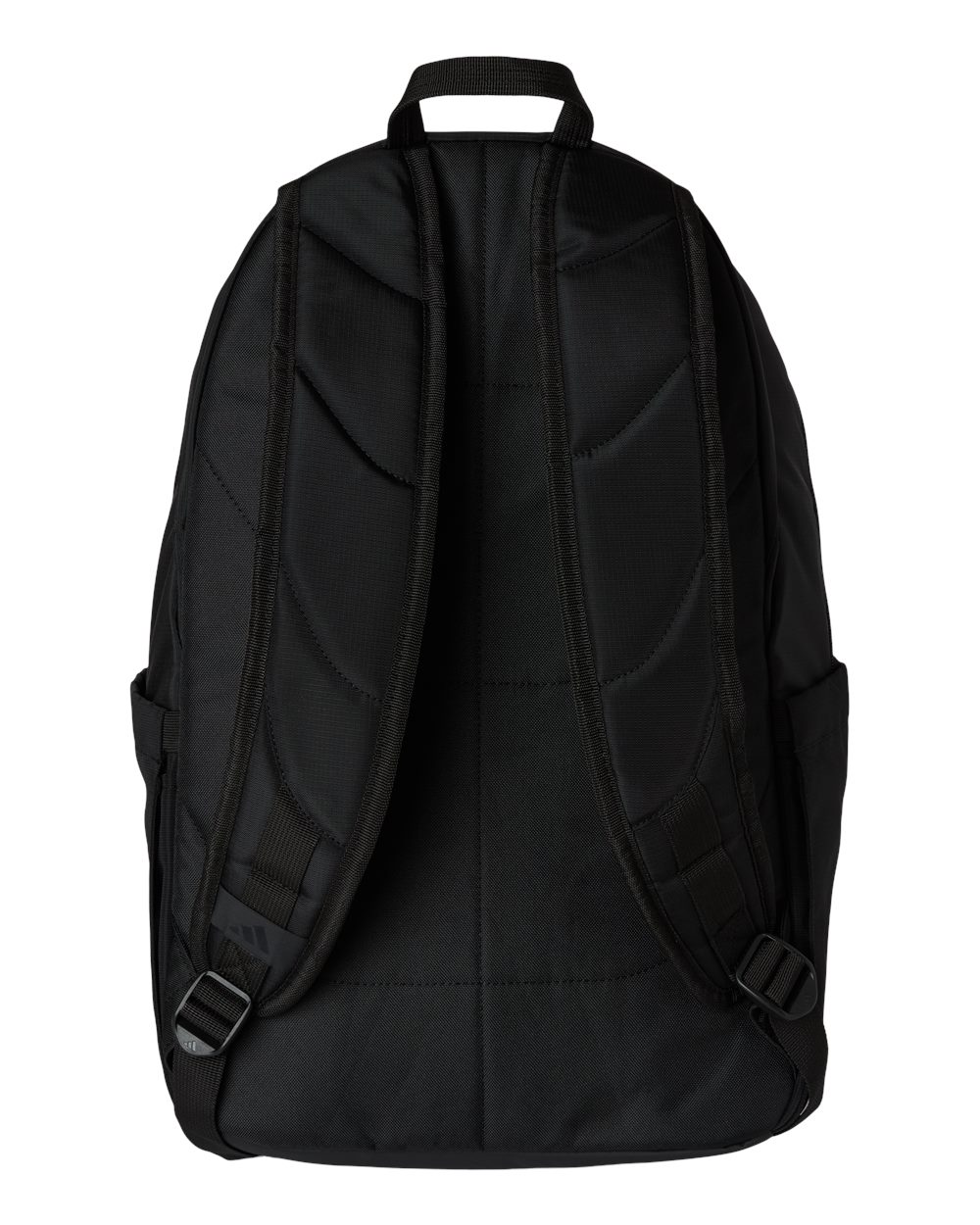 Rear View of Black/ Black Defender 5 Backpack - AB600 plain
