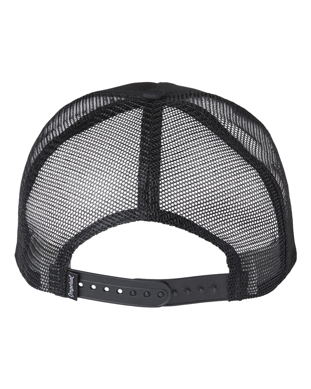 Front View of Black/ Black/ White The Rabble Rouser Cap - 5055