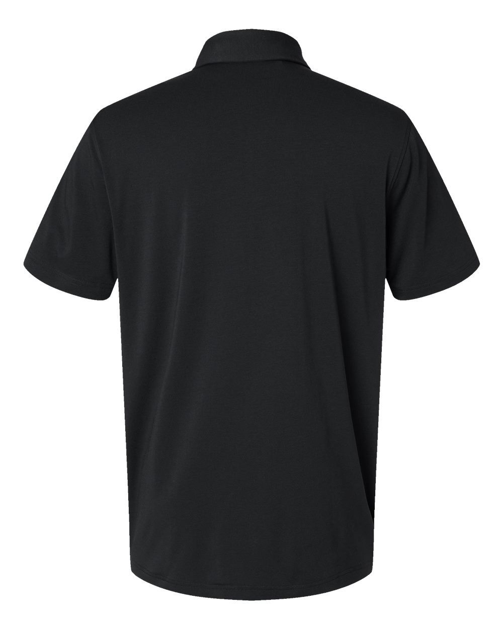Front View of Black Blend Polo - A590