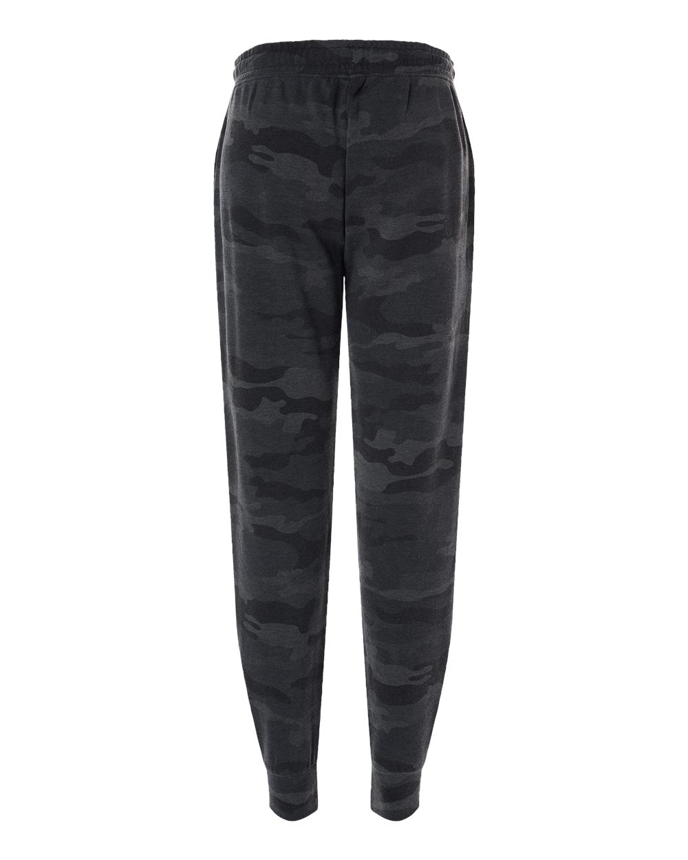 Front View of Black Camo Heather Women's California Wave Wash Sweatpants - PRM20PNT