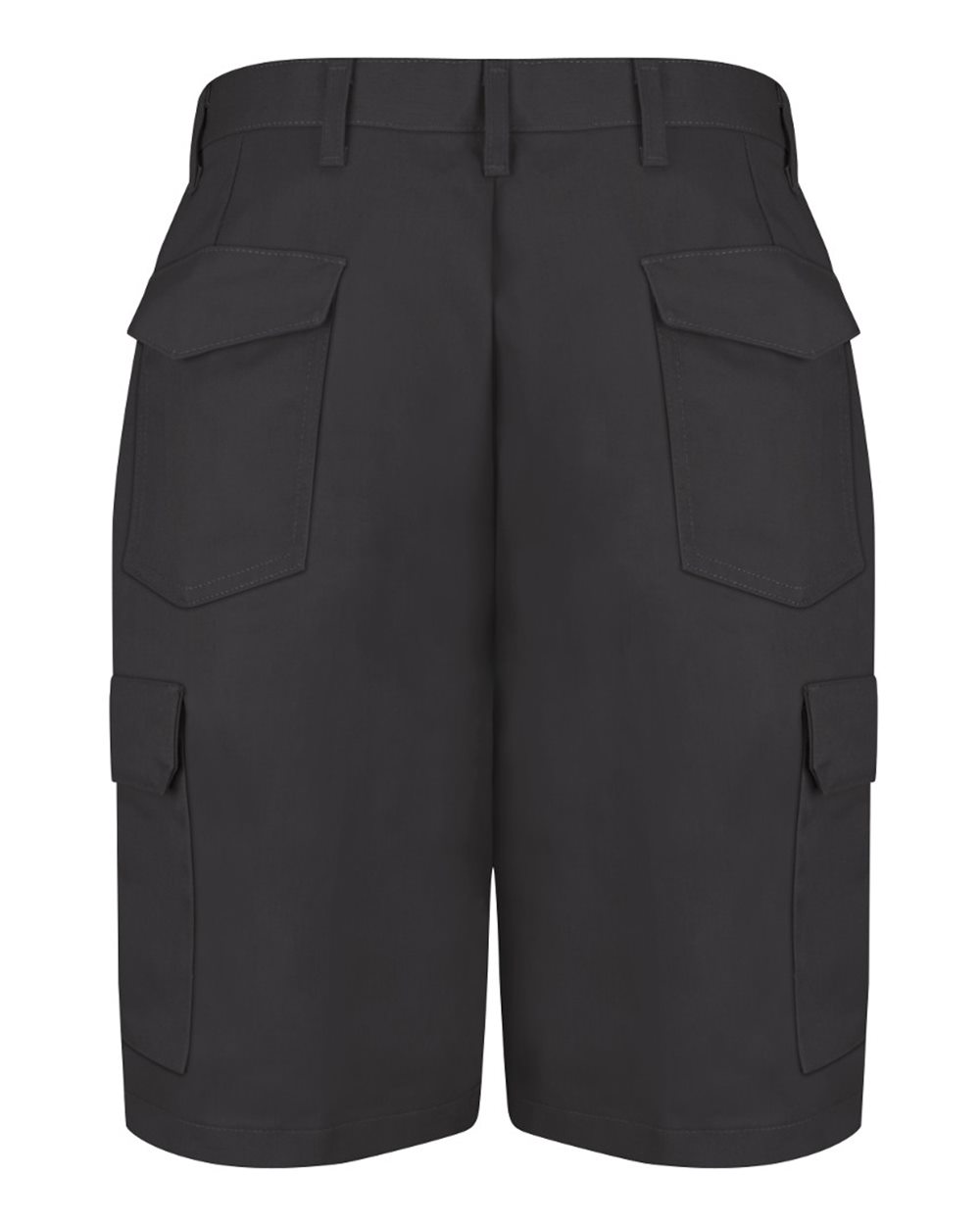 Front View of Black Cargo Shorts - PT66