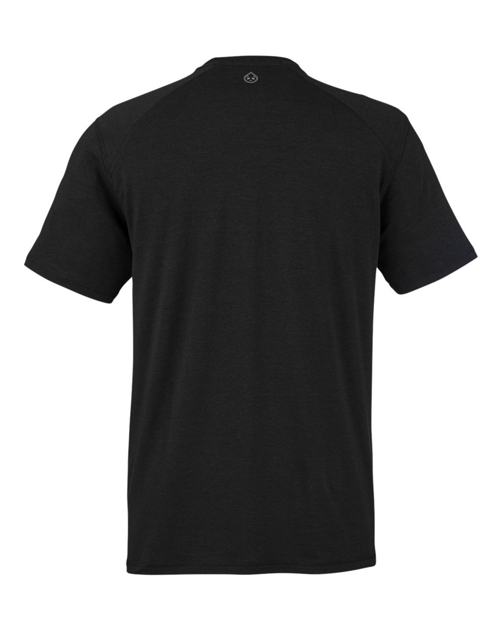 Rear View of Black Carrollton Fitness T-Shirt - TM110AB