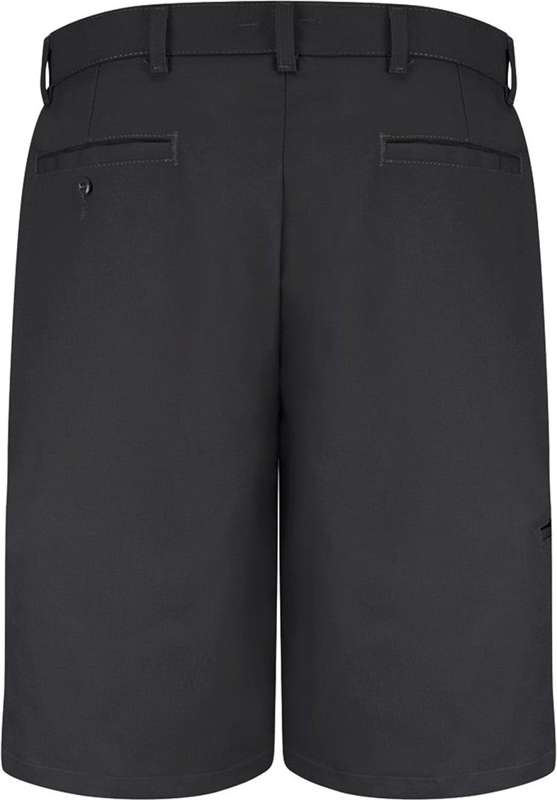 Front View of Black Cell Phone Pocket Shorts - PT4C