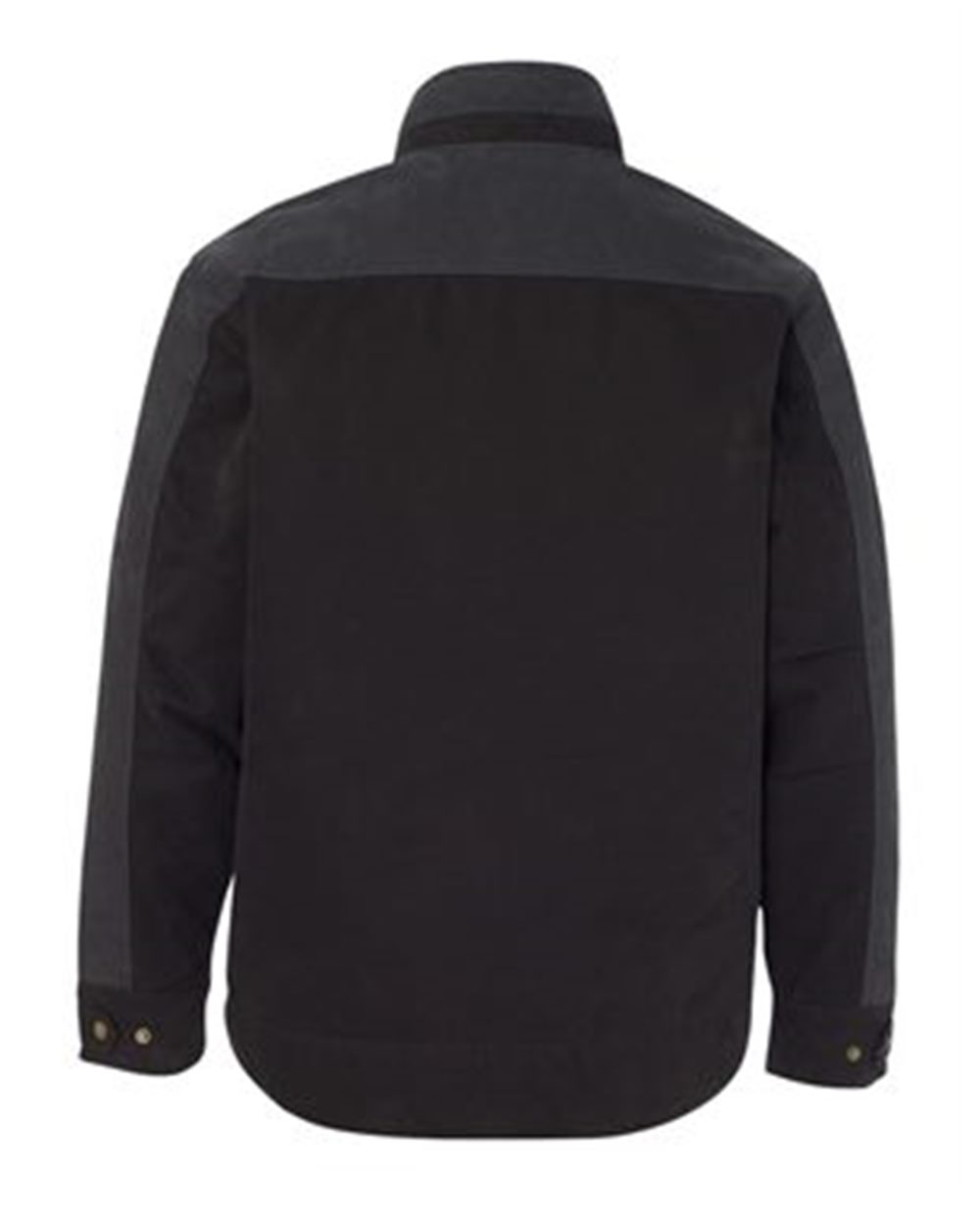 Front View of Black/ Charcoal Horizon Two-Tone Boulder Cloth™ Canvas Jacket Tall Size - 5089T