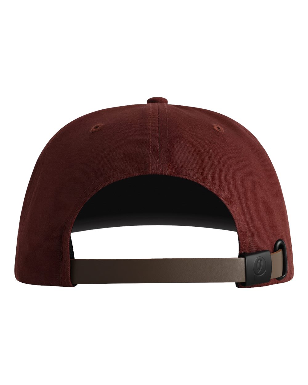 Rear View of Black Cherry/ Black The Original Rope Five-Panel Cap - DNA001