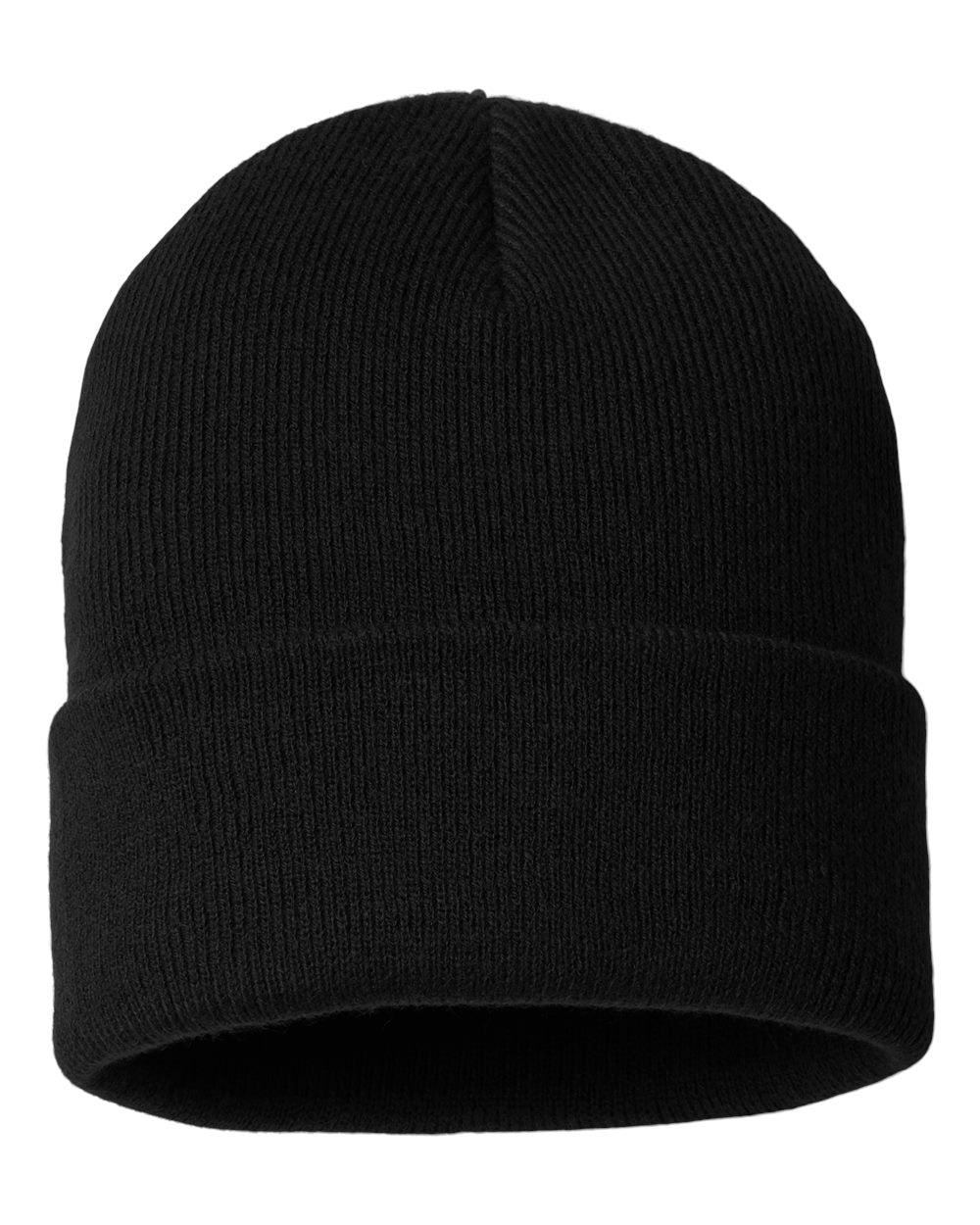 Rear View of Black City Trek™ Heavyweight Beanie - 216512