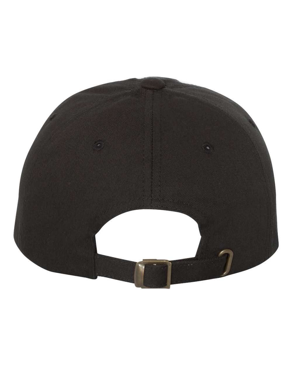 Rear View of Black Classic Dad Hat - 6245CM