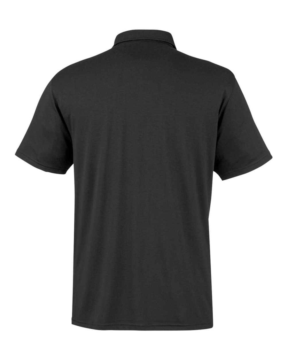 Rear View of Black Cloud Lightweight Polo - TM538